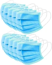 20 PCS Disposable Face Mask 3-Ply Filter Earloop | Breathable & Hypoallergenic