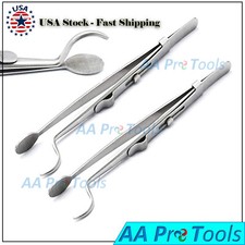2 HEAD AND SHANK Bent Tweezers Soldering Prong Setting Heads RING SHANKS JEWELR
