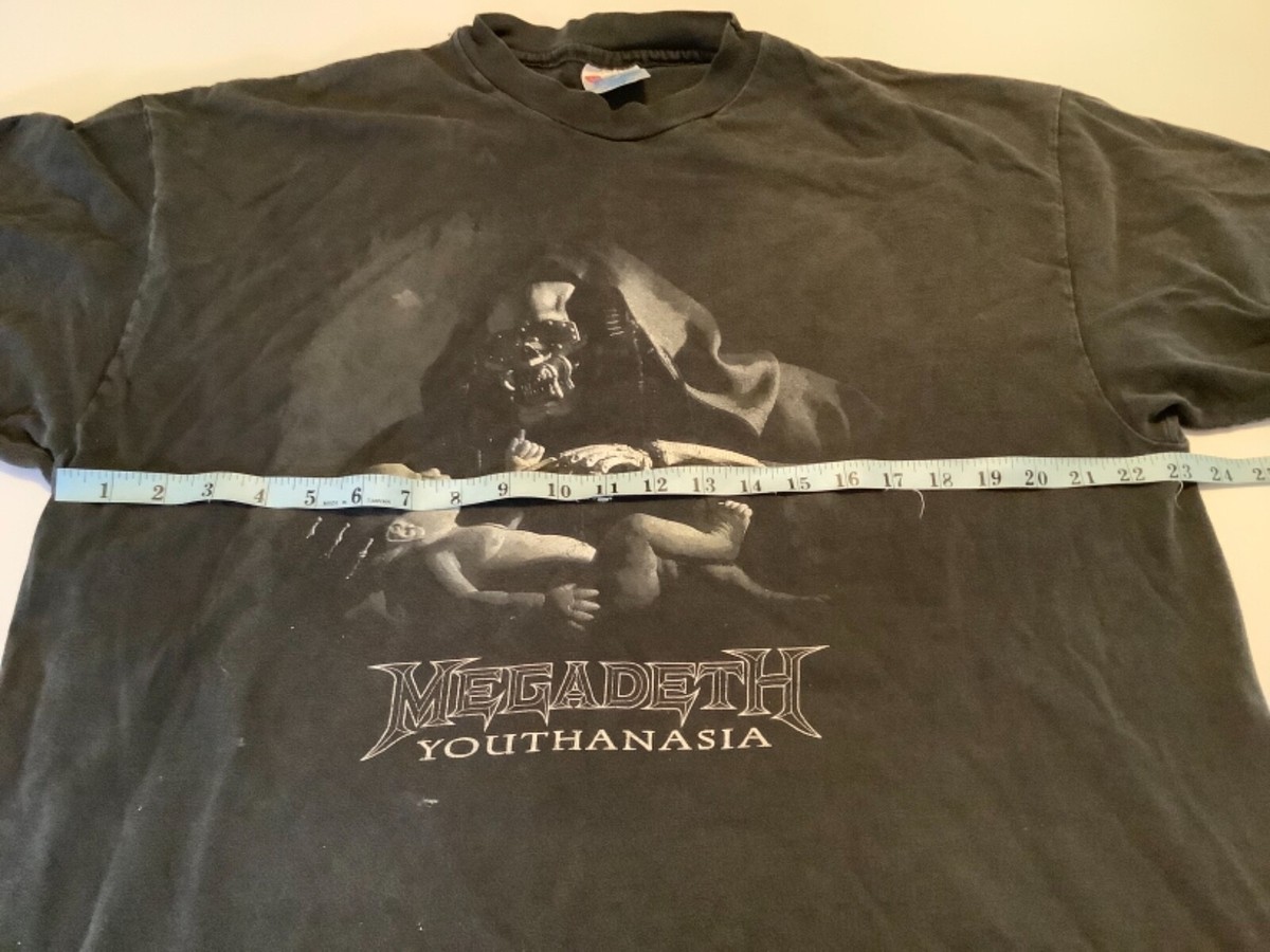 90s MEGADETHメガデス youthanasia ヴィンテージTシャツ 90s MEGADETHメガデス youthanasia ヴィンテージTシャツ - メルカリ