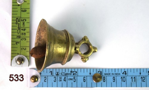 Old Antique Brass Handcrafted Solid Ritual Bell Nice Halloween gifts. G70-277 - Picture 9 of 9