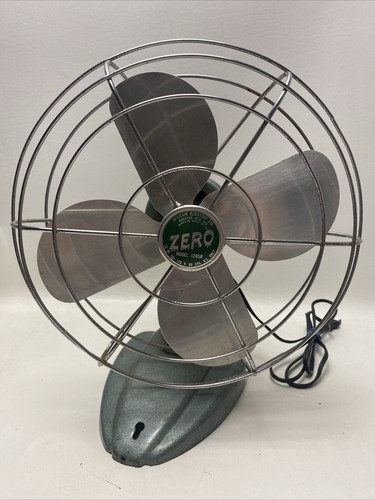 Vintage Zero Desk Or Wall Fan Model 1265R McGraw Electric Boonville MO Working