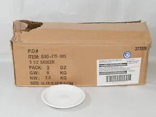 WORLD TABLEWARE LIBBEY #840-215-005, 5.5" DOUBLE WELL SAUCERS (36) PACK