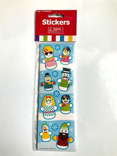 Snowman Stickers Party Favor Kids Stickers 12 sheets 8 stickers sheet