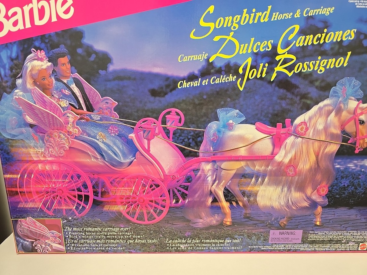Vintage 1996 Barbie Songbird Horse And Carriage NEW IN PACKAGE