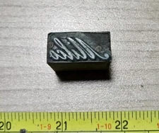 Vintage Letterpress Printing Block Milco