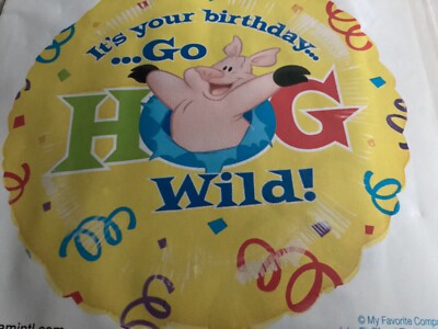 YAK PACK It's Your Birthday Go HOG Wild Folienballon #08898 - B25
