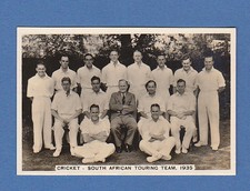 CRICKET  -  PATTREIOUEX  -  SCARCE CRICKET CARD -  S.  A.  TOURING  TEAM  - 1935