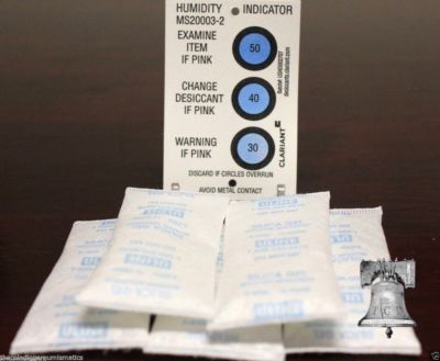 10 Gram Silica Gel Desiccant Packets Tyvek Meets FDA 5 Pieces Gun Safe Coin Box
