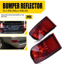 Pair Rear Bumper Reflector Right Left Light Side for Toyota 4Runner 2003 04-05 U