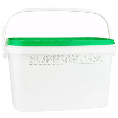 SUPERWURM Wurmeimer 6 Liter, Wurmbox (Leer)