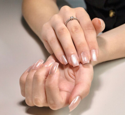 Künstliche Nägel 24p - Satin Rosé - zum aufkleben press on nails klebepads