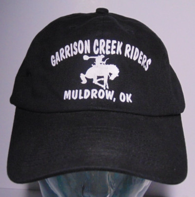 Muldrow Oklahoma Garrison Creek Riders Bronc Riding Rodeo Hat Cap Adjustable