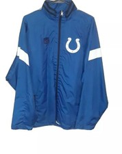 NWT MSRP 45.00 NFL Indianapolis Colts Team Logo Windbreaker Youth 18/20 .