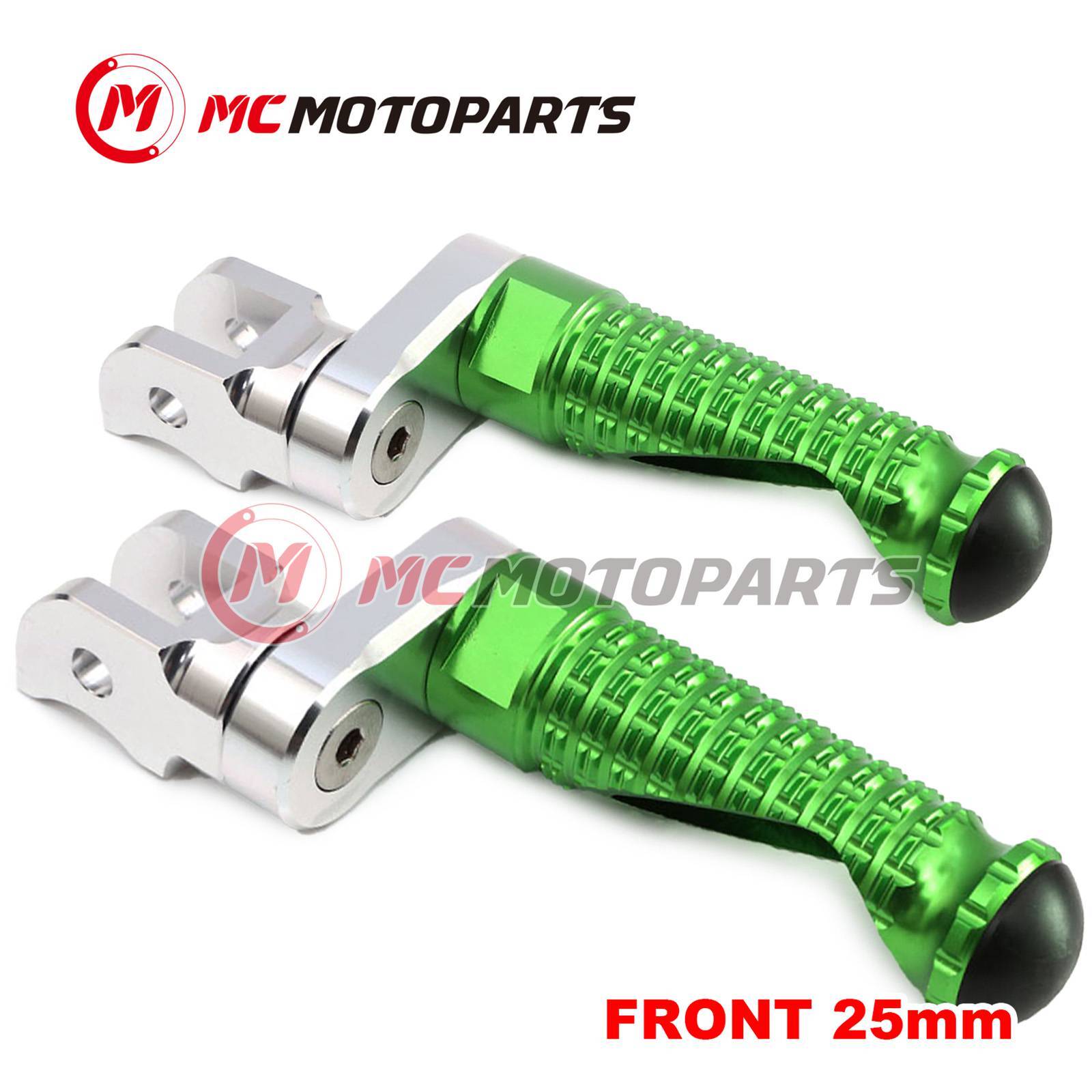 For Kawasaki Z650 1722 21 20 19 18 MPRO 25mm Extended GREEN Front Foot Pegs eBay