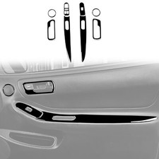 Piano Black Door Set Trim 8X For Acura Integra 1994-2001