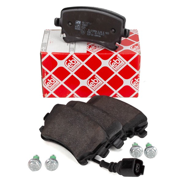 febi BremsbeläGe + Warnsensor FüR VW Transporter Multivan California T5 Hinten-image