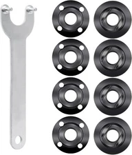 9pcs Angle Grinder Nuts Set with Wrench - Compatible with Makita, Bosch, Dewalt