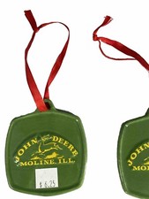 2 NEW John  Deere Souvenirs Christmas Decoration John Deere Christmas Ornaments