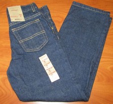 NEW SONOMA BOYS STRAIGHT FIT ADJUSTABLE WAISTBAND DARK RINSE BLUE JEANS SZ 4 7