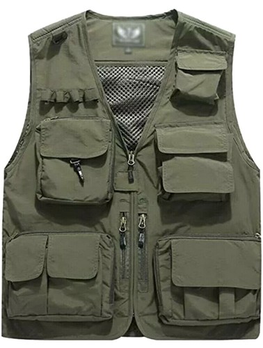 Photo Cargo Vest Multi Pockets 