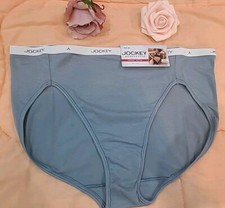 JOCKEY GENERATION Hi Cut Blue Steel size 7 L Soft  Durable 5407 Panty NWT