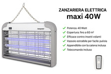 Zanzariera Elettrica Beper Maxi 40W con Telecomando Appendibile 60mq**