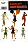 Simplicity 7739 Girls Cheerleader & Majorette Costumes Sewing Pattern Size 7-10