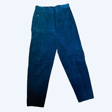 Vintage high waisted, leather suede pants