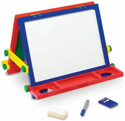 Staffelei Kunst Set Holz doppelseitig Zeichnung Kreide Whiteboard Kinder Melissa & Doug