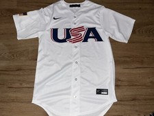 NIKE TEAM USA WORLD BASEBALL CLASSIC SEWN JERSEY SIZE SMALL NWOT