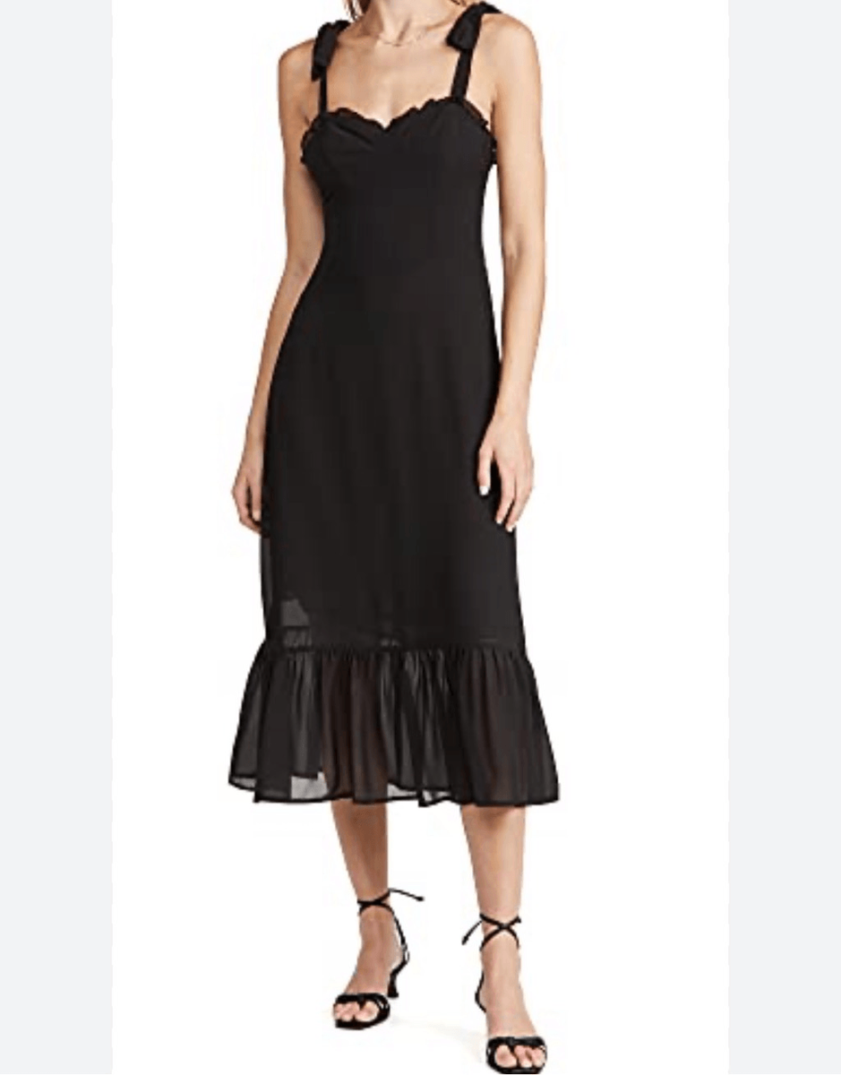 o.p.t NWT Toile de Jouy Dress black chiffon midi size xl | eBay o.p.t NWT Toile de Jouy Dress black chiffon midi size xl | eBay