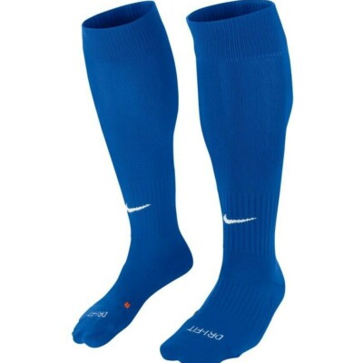 Nike Classic II Cushioned Knee High Soccer Team Blue Socks Dri-Fit NEW with TAGS | eBay