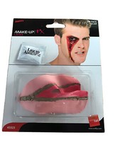 Latex Zip Face Scar,  FX make Up Halloween Fancy Dress Accessory