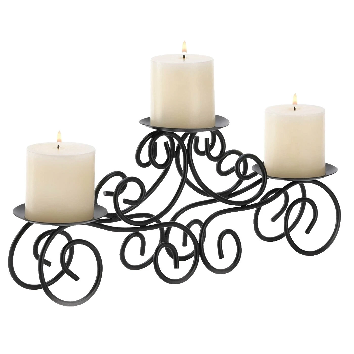 Candelabros de metal negro de la novedad y accesorios