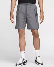 Nike Men’s Sz M Sportswear Tech Pack Shorts Woven Utility Grey FB7528-068
