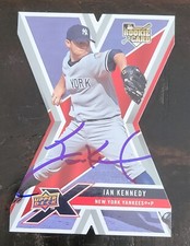 IAN KENNEDY Signed 2008 Upper Deck X Rookie #66 New York Yankees Card. rookie card picture