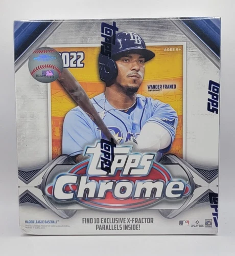 2022 Topps Chrome Baseball New Factory Sealed Mega Box - X-FRACTOR PARALLELS