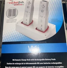 Rocketfish Wii Remote Charge dock  With Rechargeable Battery