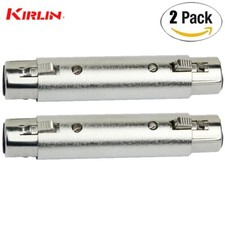 2-PACK Kirlin 3128X2P XLR Female to XLR Female Adapter