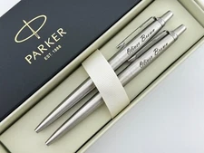 Custom Engraved Parker Pen, Personalized Click Ballpoint Pen, Custom Gift