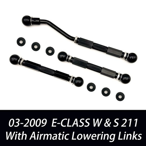 For 2003-09 MERCEDES BENZ E CLASS ADJUSTABLE LOWERING LINKS SUSPENSION KIT W211 - Picture 6 of 9