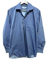 Lipson Classic Dress Shirt Mens 15.5 Blue Long Sleeve Collared EUC