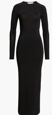 MANGO Hera Long Sleeve Jersey Maxi Dress US Sz 8 NWT | eBay