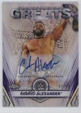2021 Topps Chrome WWE Cruiserweight Greats 42/50 Cedric Alexander Auto 16n7