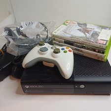 Xbox 360 E 250GB Console Bundle Tested Working with White Controller and Games