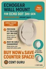 EchoGear Wall Mounts For Echo Dot 3rd Gen EGMA-EDM1-W2 White No Dot