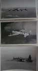 3 x original black & white photographs  of World War 2 aircraft in flight
