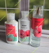 bath and body works poppy shower gel body lotion fine fragrance mist