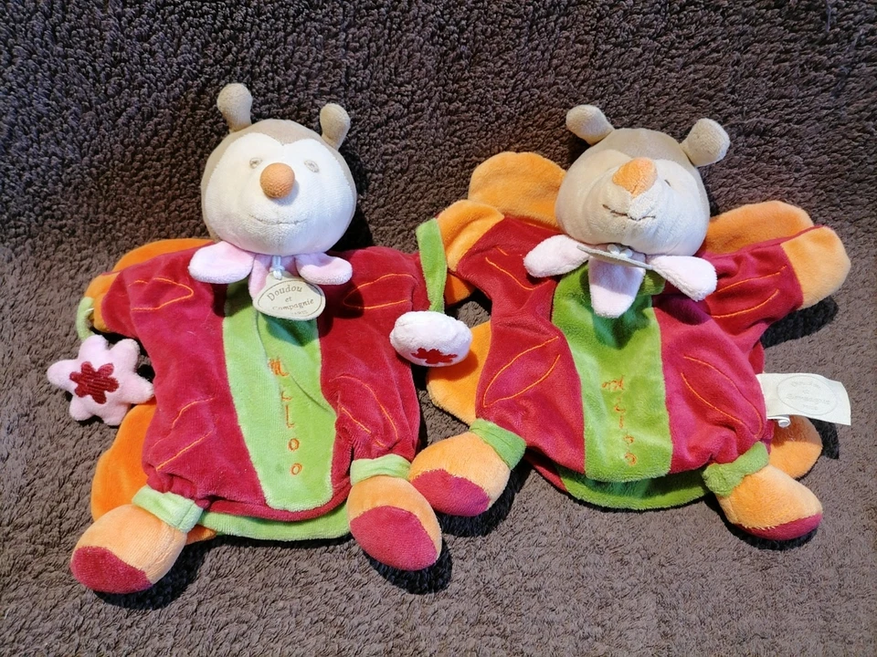 doudou et compagnie marionnette coccinelle Miloo X2 TTBE non utilisées - Photo 1/1