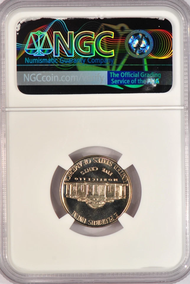 1953 Jefferson Nickel Proof NGC PF 68 CAMEO PR68CAM Frosty Coin 5C - Image 3 of 3